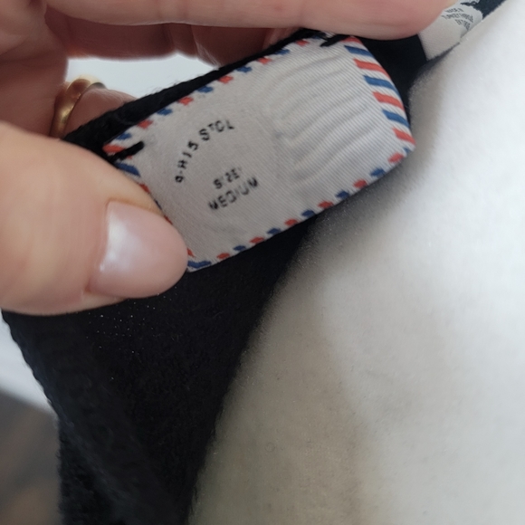 Anthropologie x Postmark black crossover sweater, size medium - Picture 5 of 6